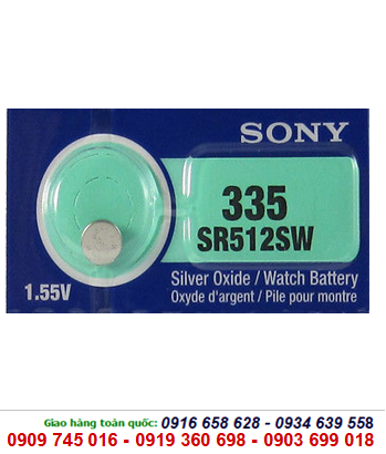 Sony SR512SW-335, Pin Sony SR512SW-335 silver oxide 1.55v chính hãng
